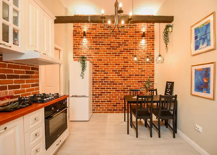 Industrial Brick With King Bed - 아파트 부쿠레슈티