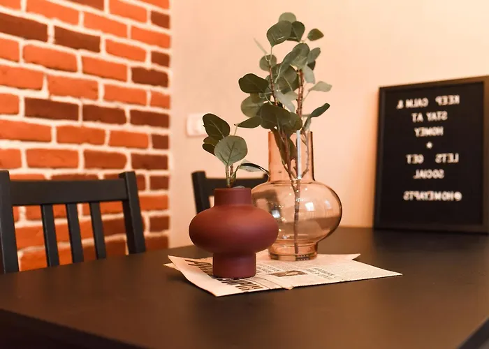 Industrial Brick With King Bed - 布加勒斯特