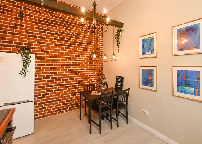 Industrial Brick With King Bed - 公寓 *