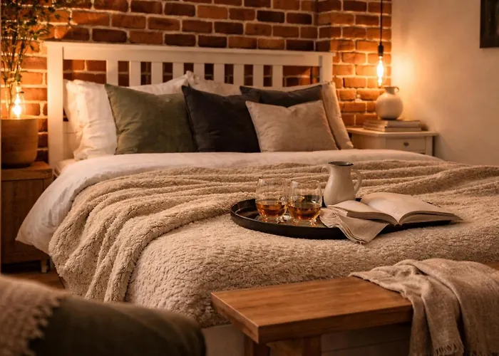 Industrial Brick With King Bed - Apartman